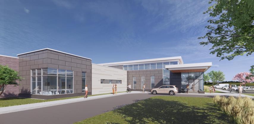 CHI Health Clinic Elkhorn exterior rendering