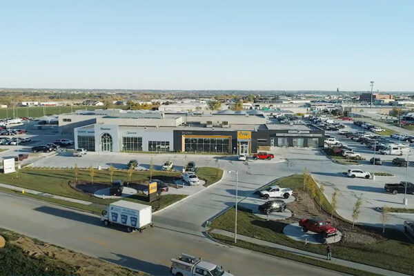 Blog_NewBaxterChryslerOpensNearHwy370inOmaha-02 Baxter Chrysler-Dodge-Ram-Jeep Exterior Arial by Darland Construction