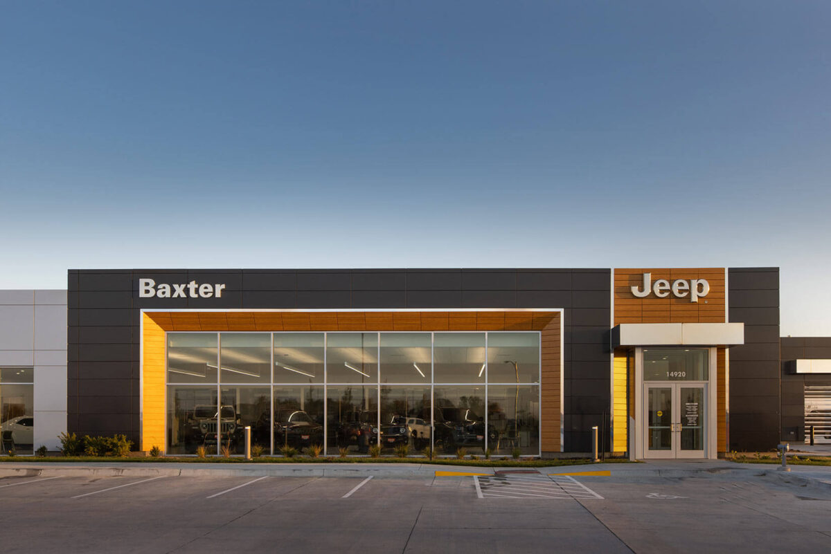 Baxter Chrysler-Dodge-Ram-Jeep-Fiat building exterior