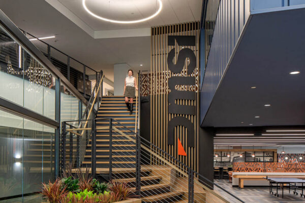 DSMI Software interior architecture and staircase