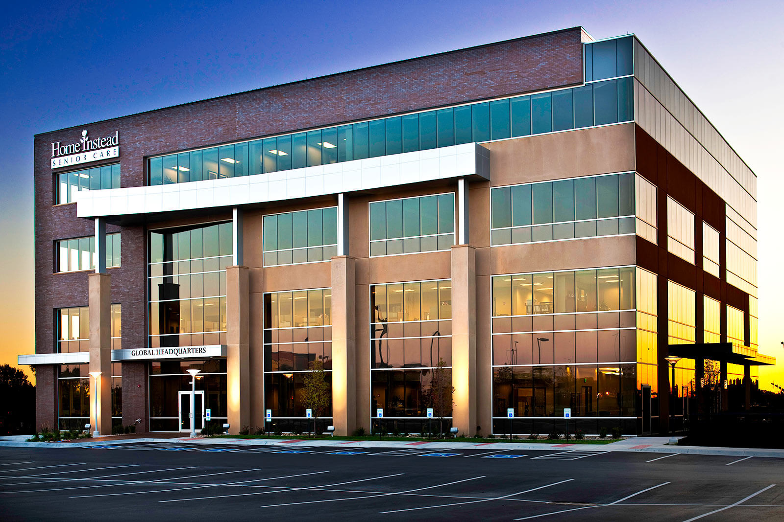 Home Instead Global Headquarters exterior by Darland Construction