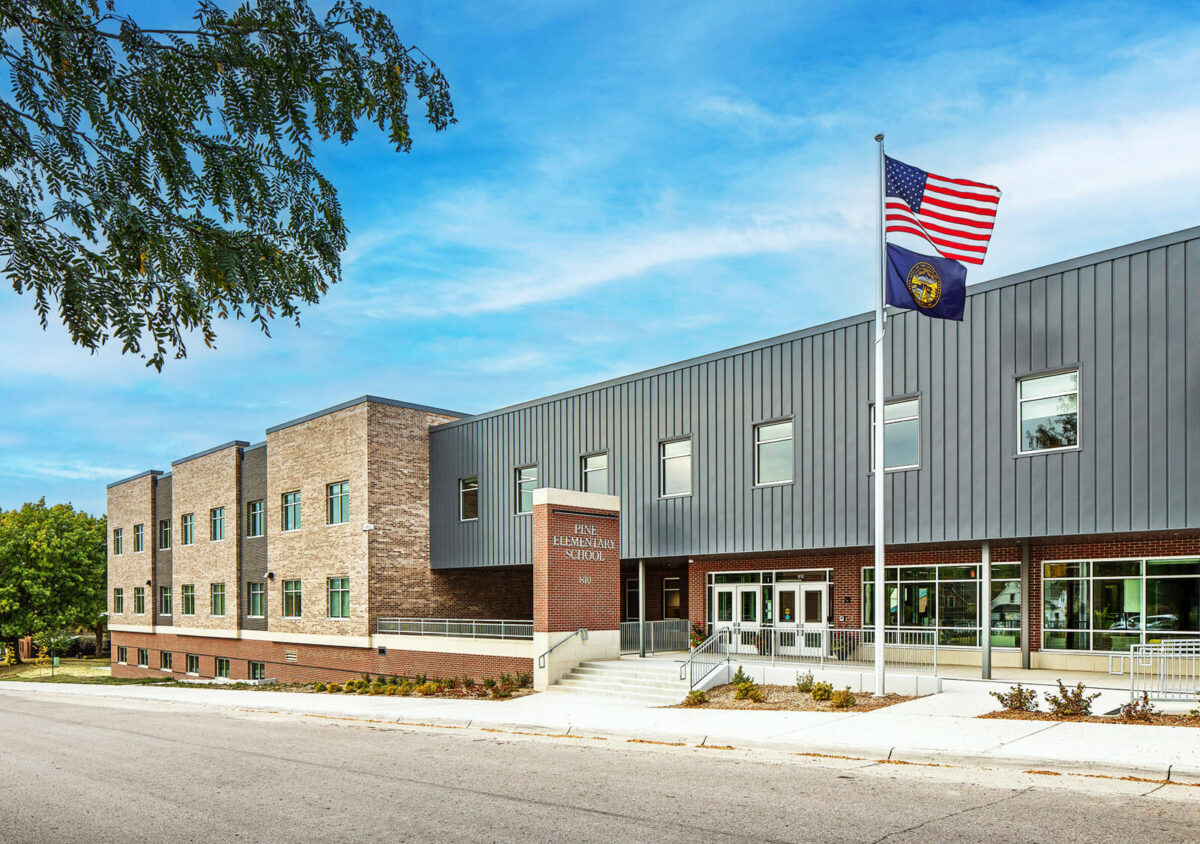 Exterior of OPS Pine Elementary by Darland Construction