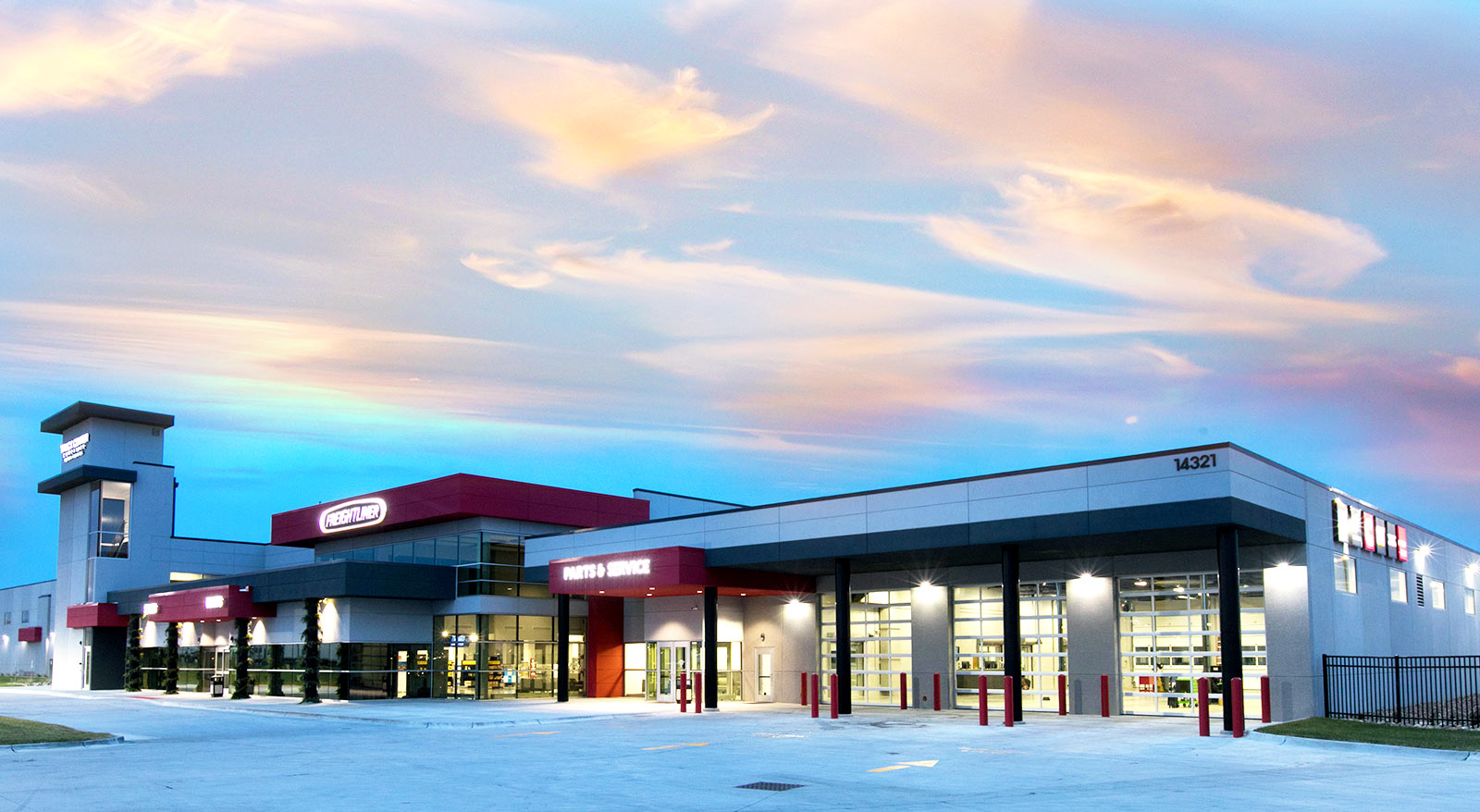Truck Center Companies Headquarters exterior by Darland Construction
